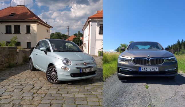 auta, fiat, bmw