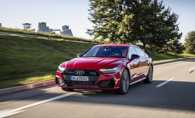 auto, červené, Audi