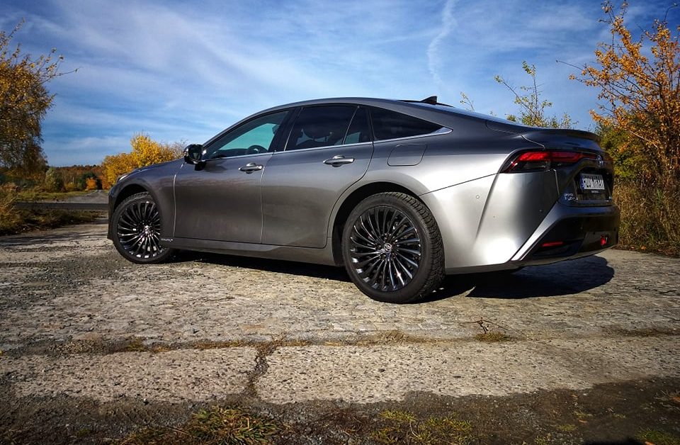 auto, šedé, toyota, mirai