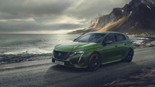 auto, zelené, Peugeot