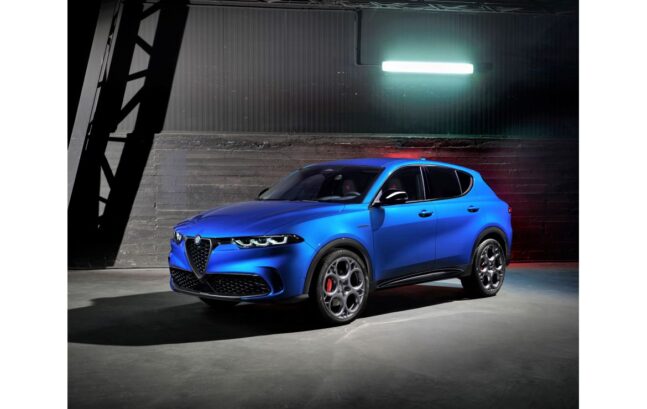 auto, modré, SUV, Alfa Romeo