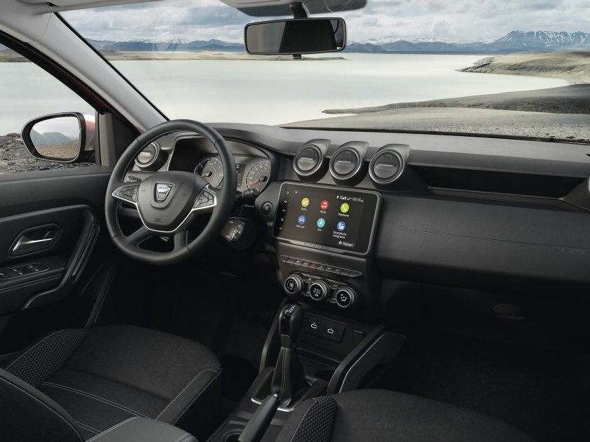 auto, interiér, Dacia Duster
