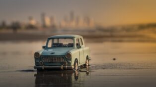 auto, voda, trabant, Pixaby