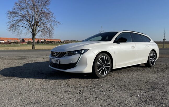 auto, bílé, Peugeot 508 SW