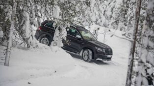 auto, zima, winter, škoda kodiaq, zimní pneumatiky