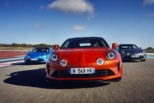 Alpine, A110, auto, červené