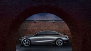 auto, silueta, elektromobil, Hyundai, IONIQ 6