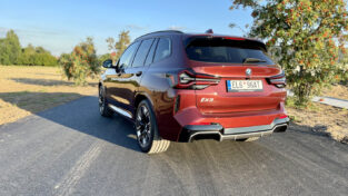 auto, červené, BMW, iX3