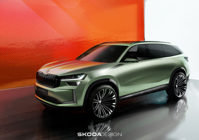 Škoda Kodiaq, design, skica