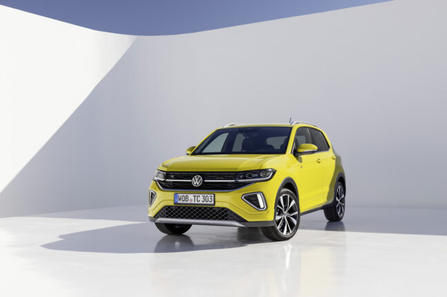 Volkswagen T-Cross, facelift, auto, žluté,