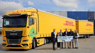elektrický tahač, MAN eTGX, DHL, Škoda Auto