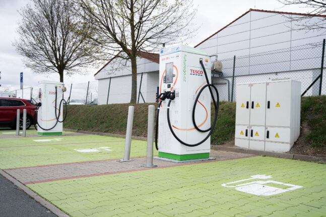ČEZ Tesco nabíjecí stanice