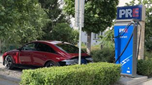 PRE, nabíjecí stanice, dobíjecí stanice, elektromobil,
